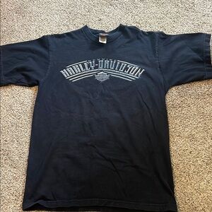Harley-Davidson Black Short Sleeve Tee with Iconic Logo